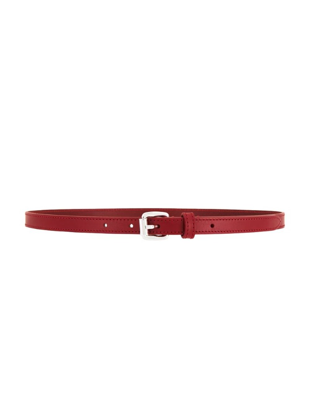 Isabel Marant Chelsea Leather Belt in Deep Red NWT